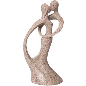 Statue couple harmonieux Feng Shui vue de face