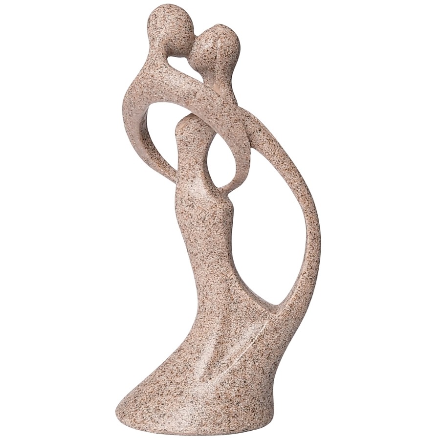 Statue couple enlacé Feng Shui vue arrière