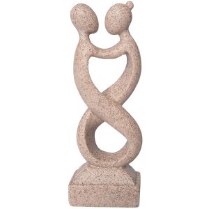 Statue couple huit de l’infini Feng Shui symbole d’amour éternel