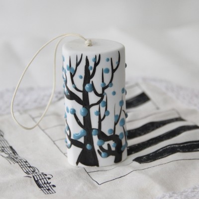 Carillon Céramique Bambou bleu