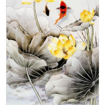 Kakemono Carpes koi rouge – Image 3