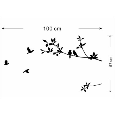 Sticker Arbre aux Oiseaux – Image 2