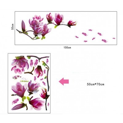 Sticker Fleurs de Magnolia rose – Image 2