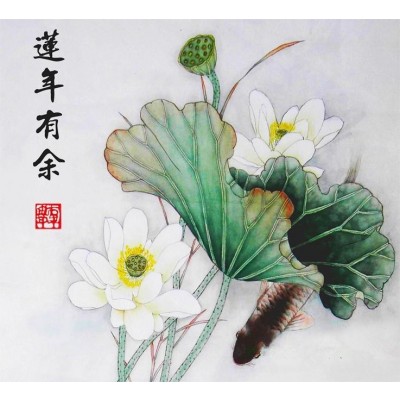 Kakemono Carpes Koi Nénuphars – Image 2