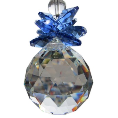 Suspension Cristal Solaire 30mm Cascade bleue – Image 2