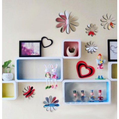 Sticker Miroirs 12 Fleurs 3D – Image 2