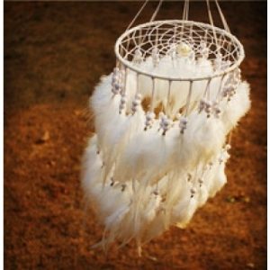 Grand Attrape Rêves Plumes blanches