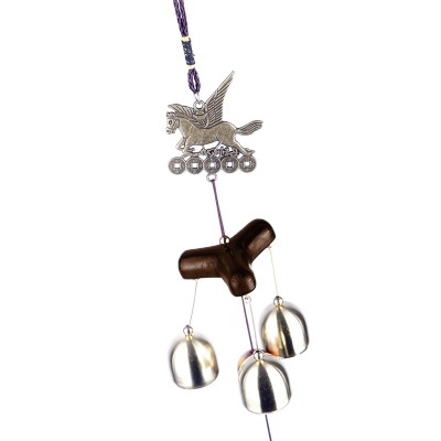 Carillon Cheval 3 Clochettes marron – Image 2