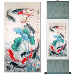 Kakemono Poissons Carpes