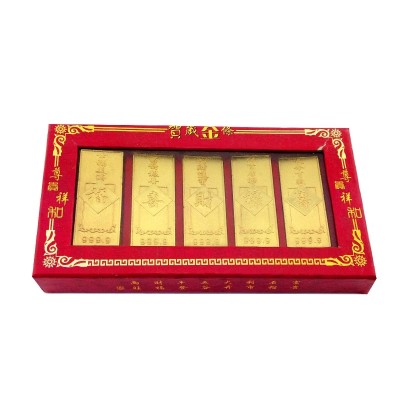 Coffret de 5 Lingots d'Or