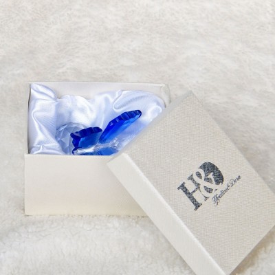 Cristal à Facettes Papillon bleu – Image 3