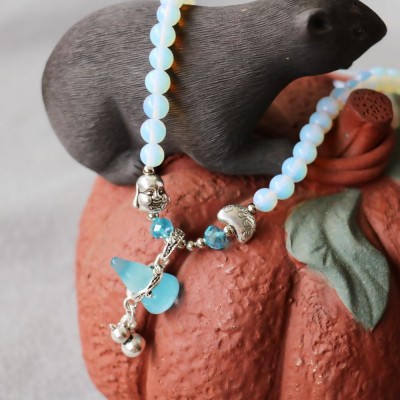 Bracelet Wu lou et Bouddha en Opale – Image 3