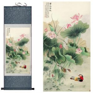 Kakemono Canards Mandarins