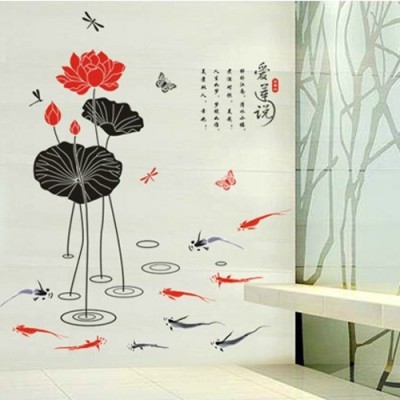 Sticker Carpes Koi et Nénuphars – Image 3