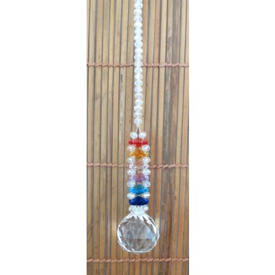 Suspension Cristal Solaire 30mm blanc