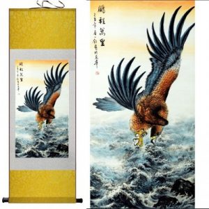 Kakemono Aigle Royal jaune