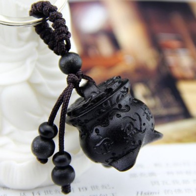 Porte Clés Bol de la Fortune en Ebène