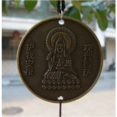 Carillon Médaillon Guan Yin 3 Clochettes