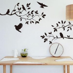 Sticker Oiseaux Virevoltants