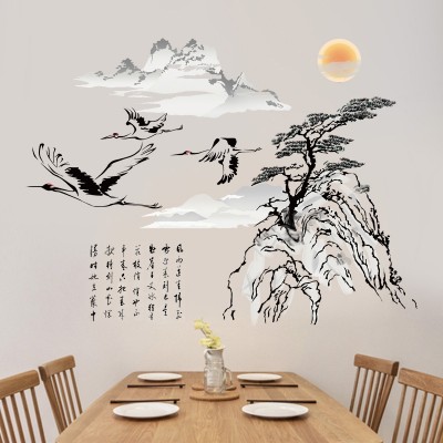 Sticker Grues au Soleil Levant – Image 2