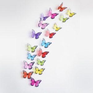Stickers 18 Papillons 3D