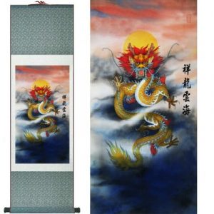 Kakemono Dragon Céleste