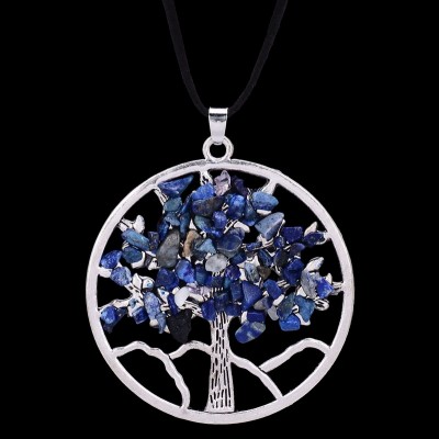Pendentif Arbre de Vie en Sodalite