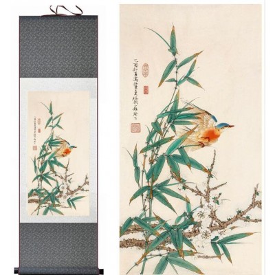Kakemono Bambous aux Oiseaux