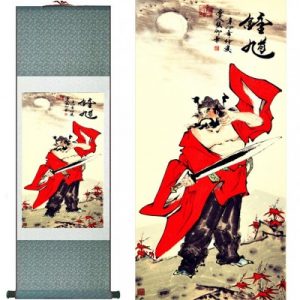 Kakemono Dieu Guan Gong de la Justice