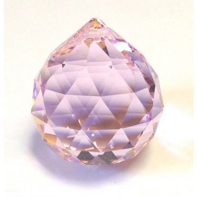 Cristal à Facettes rose 20mm – Image 2