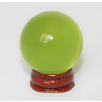 Boule d'Oeil de Chat vert clair 40mm