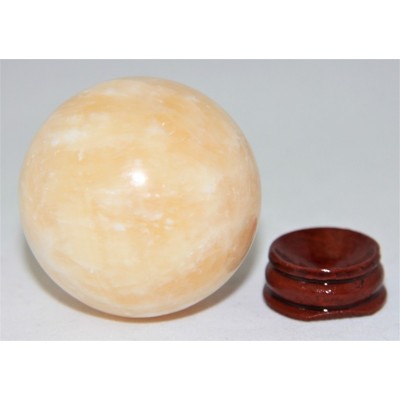 Boule de Jade jaune 55mm – Image 2