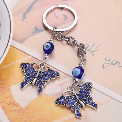 Porte Clés Talisman Double Papillons