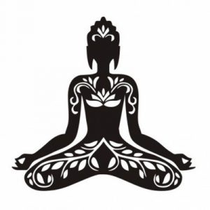 Sticker Bouddha Lotus Namaste