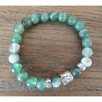 Bracelet Bouddha Thaï en Onyx vert – Image 2