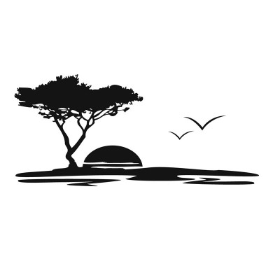 Sticker Arbre dans la Savane – Image 3