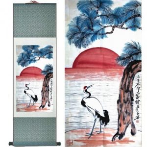 Kakemono Grue de la Longévité