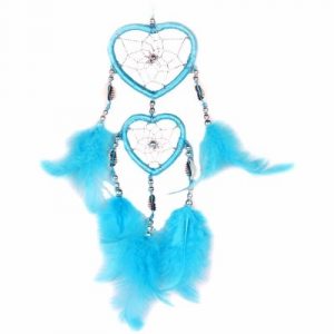 Attrape Rêves Coeurs turquoises Coquillages