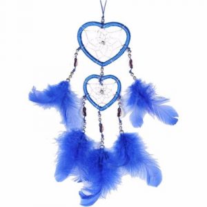 Attrape Rêves Coeurs bleus Coquillages
