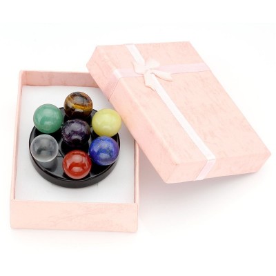 Etoile Sacrée Obsidienne Boules des 7 Chakras – Image 2