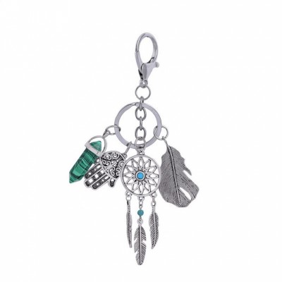 Porte Clés Attrape Rêves Protecteur en Malachite