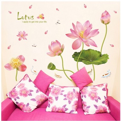 Sticker Fleurs de Lotus rose du Bonheur – Image 2