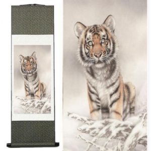 Kakemono Jeune Tigre Protecteur Céleste