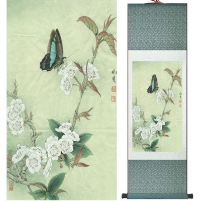 Kakemono Fleurs de Cerisier blanches Romantiques