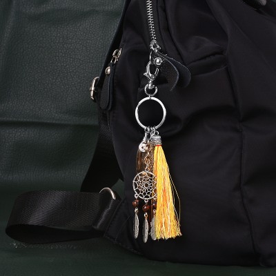 Porte Clés Attrape Rêves et Prisme en Citrine – Image 3