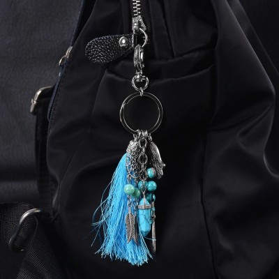 Porte Clés Attrape Rêves et Prisme en Turquoise – Image 2