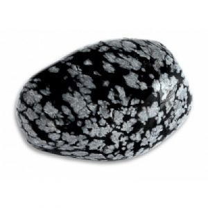 Obsidienne Flocons de Neige Pierre Roulée