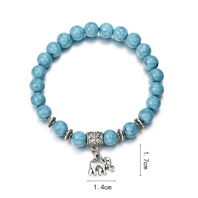 Bracelet Perles Eléphant Protecteur – Image 2