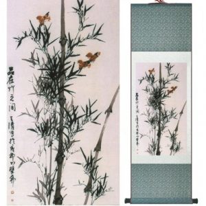 Kakemono Bambous aux Moineaux