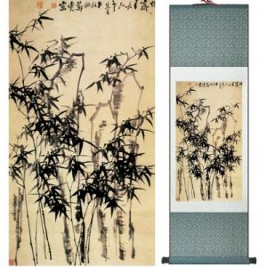 Kakemono Bambous beiges